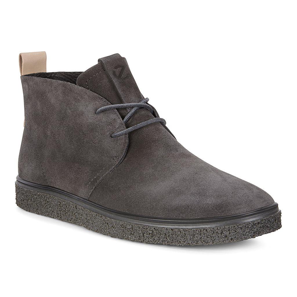 Ecco Crepetray Mens Ankle Boots Grey Sale - India XKJ-629530